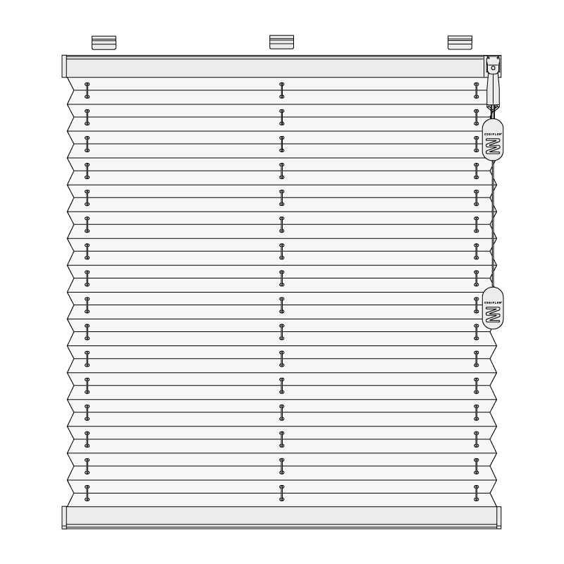 F1 Plissegardiner för takfönster